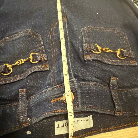 LOFT Blue Flare Wide Leg Jeans - Picture 5 of 10